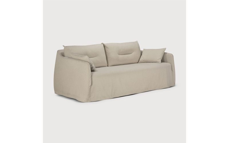 WEAVE SOFA - BONE FABRIC - 2 SEATER - 21414 200 x 95 x 75 cm