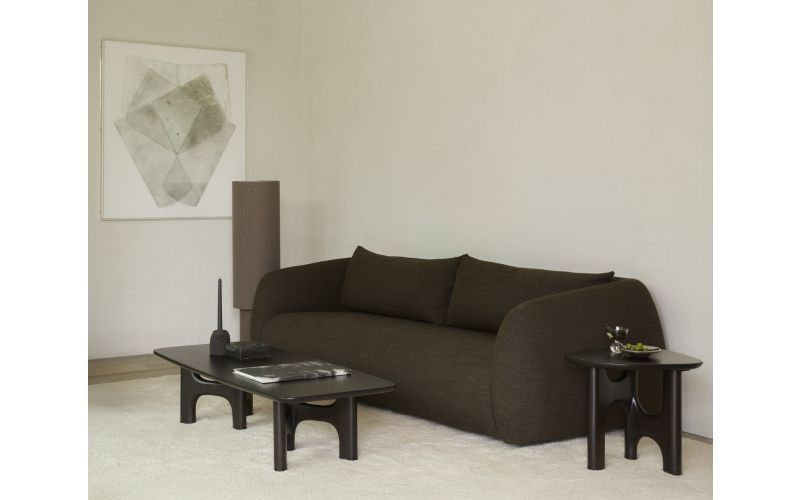 FIGUR SOFA - CHOCOLATE FABRIC - 3 SEATER - 21405