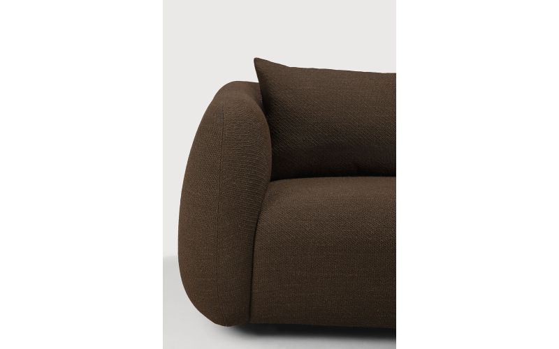 FIGUR SOFA - CHOCOLATE FABRIC - 3 SEATER - 21405