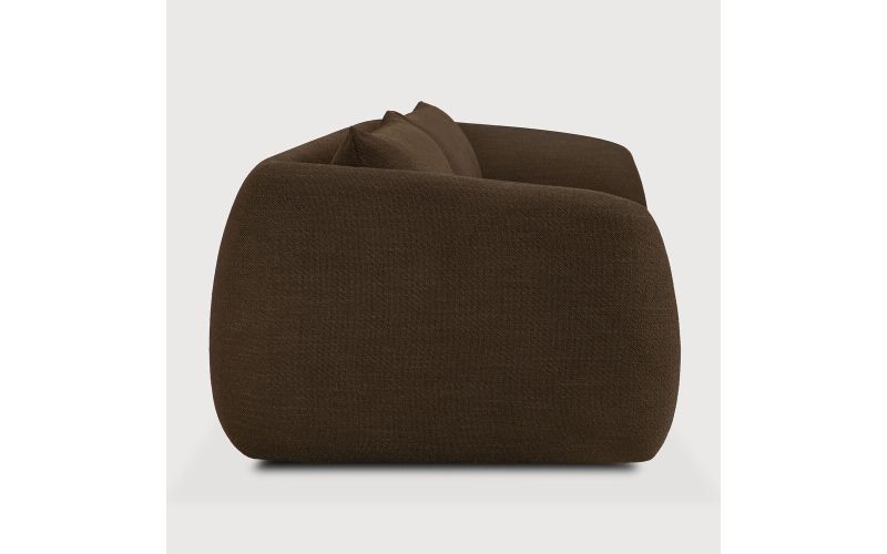 FIGUR SOFA - CHOCOLATE FABRIC - 3 SEATER - 21405