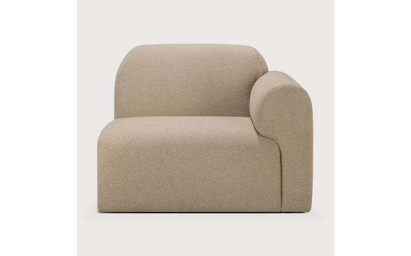 BULKY MODULAR SOFA SEATER L ARM ALMOND FABRIC 21445 95 x 95 x 75 CM