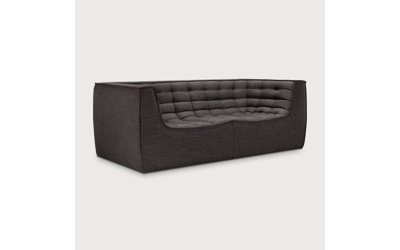 ETHNICRAFT N701 SOFA-2 ZITS ARM GREY 205x91x76 20216