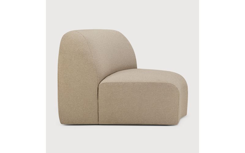 BULKY MODULAR SOFA 45 CORNER ALMOND FABRIC 21447 100 x 95 x 75 CM