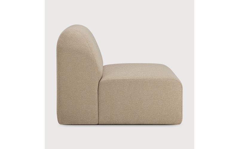 BULKY MODULAR SOFA 1 SEATER ALMOND FABRIC 21444 80 x 95 x 75 CM