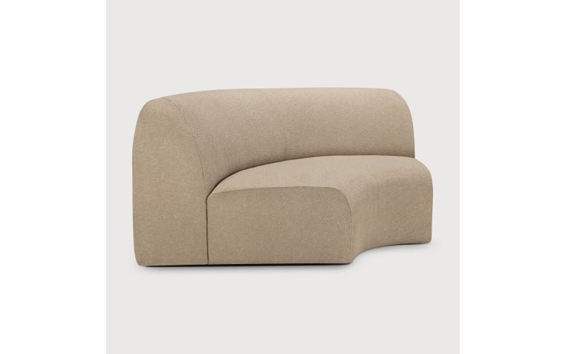 BULKY MODULAR SOFA 90 CORNER ALMOND FABRIC 21448 133 x 133 x 75 CM