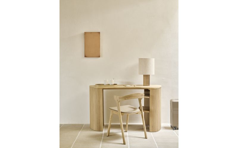 ROLLER MAX DESK VARNISHED OAK PEBBLE 137 x 52 x 78 CM 50057