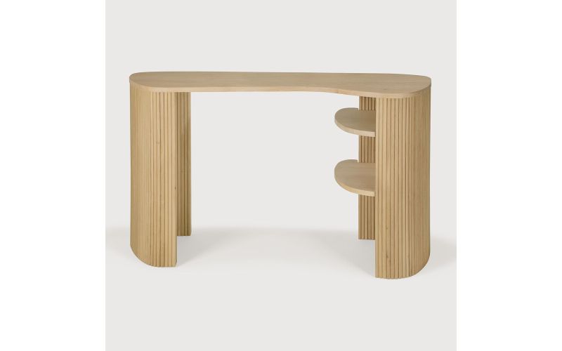 ROLLER MAX DESK VARNISHED OAK PEBBLE 137 x 52 x 78 CM 50057
