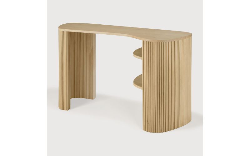 ROLLER MAX DESK VARNISHED OAK PEBBLE 137 x 52 x 78 CM 50057