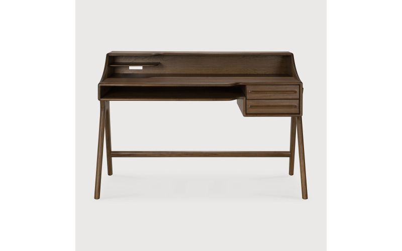 FLOW DESK - VARNISHED TEAK  - WILD BROWN 140 x 55 x 95 CM - 10729