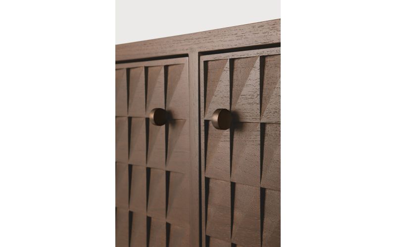 SONO TVCUBOARD - VARNISHED TEAK -LIGHT BROWN 15351 212 x 45 x 60CM
