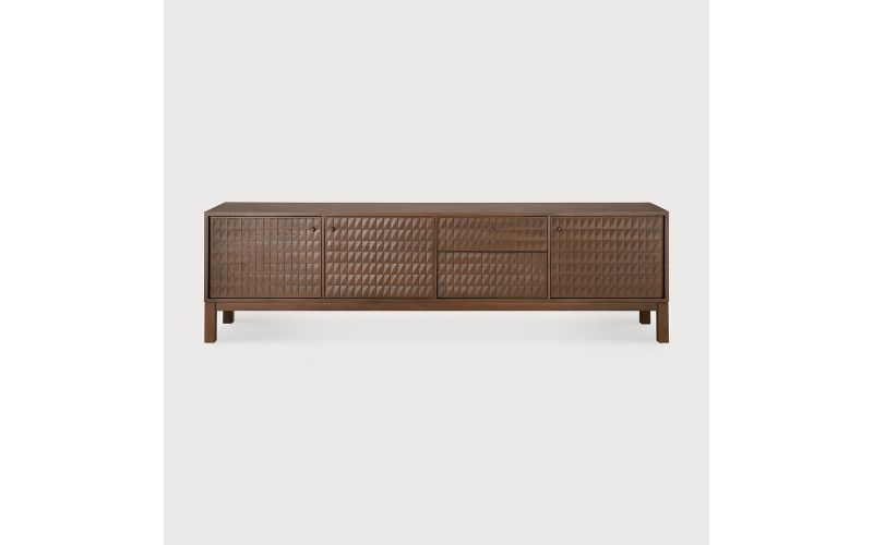 SONO TVCUBOARD - VARNISHED TEAK -LIGHT BROWN 15351 212 x 45 x 60CM