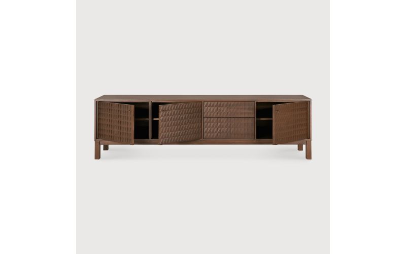 SONO TVCUBOARD - VARNISHED TEAK -LIGHT BROWN 15351 212 x 45 x 60CM