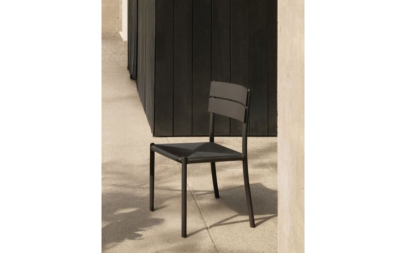 ETHNICRAFT ELIN OUTDOOR DINING CHAIR ALUMINIUM DARK BRONZE 60571 45 x 51 x 84 CM