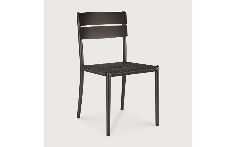 ETHNICRAFT ELIN OUTDOOR DINING CHAIR ALUMINIUM DARK BRONZE 60571 45 x 51 x 84 CM