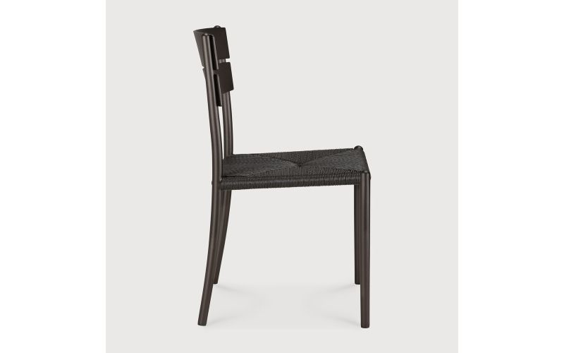 ETHNICRAFT ELIN OUTDOOR DINING CHAIR ALUMINIUM DARK BRONZE 60571 45 x 51 x 84 CM