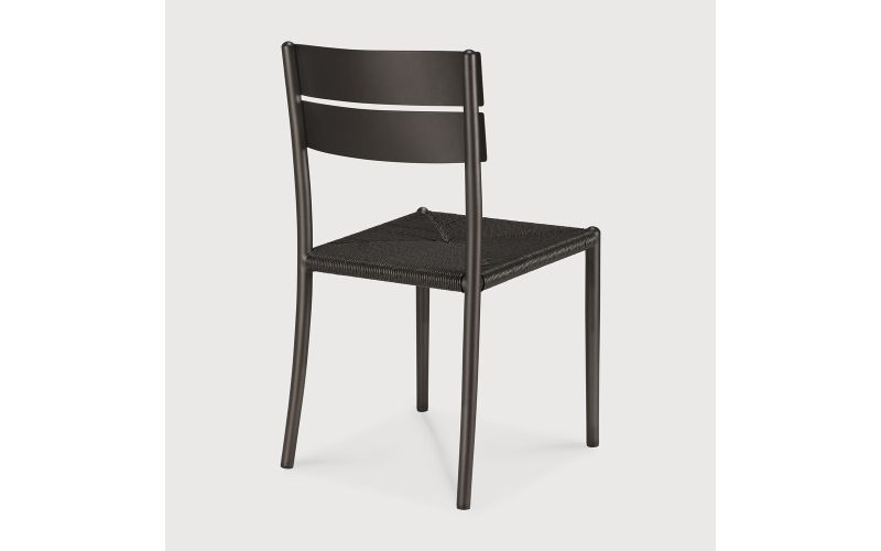 ETHNICRAFT ELIN OUTDOOR DINING CHAIR ALUMINIUM DARK BRONZE 60571 45 x 51 x 84 CM