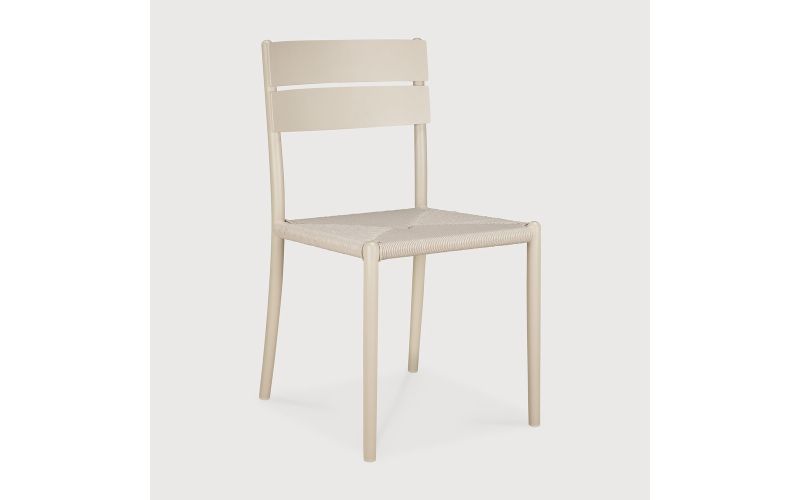ETHNICRAFT ELIN OUTDOOR DINING CHAIR ALUMINIUM SAND 60573 45 x 51 x 84 CM