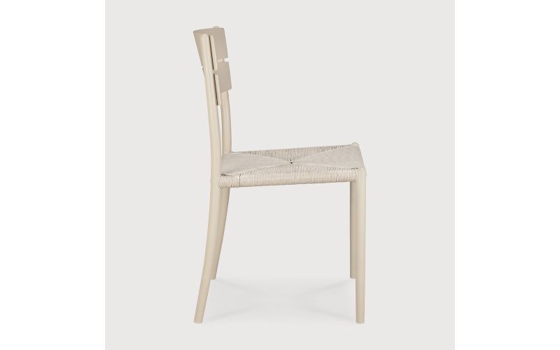ETHNICRAFT ELIN OUTDOOR DINING CHAIR ALUMINIUM SAND 60573 45 x 51 x 84 CM