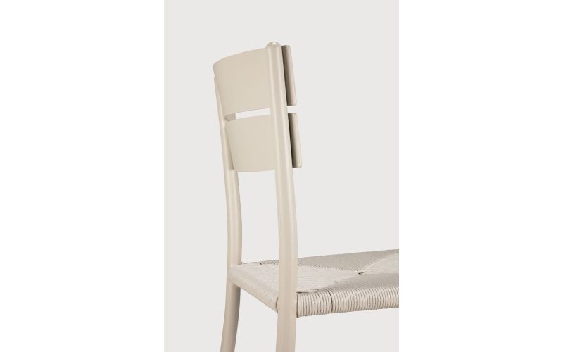 ETHNICRAFT ELIN OUTDOOR DINING CHAIR ALUMINIUM SAND 60573 45 x 51 x 84 CM