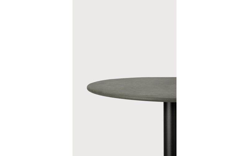 BLEND LOUNGE TABLE MUSCIO LEATHER TOP BRONZE BASE 90 x 90 x 69 CM 21578