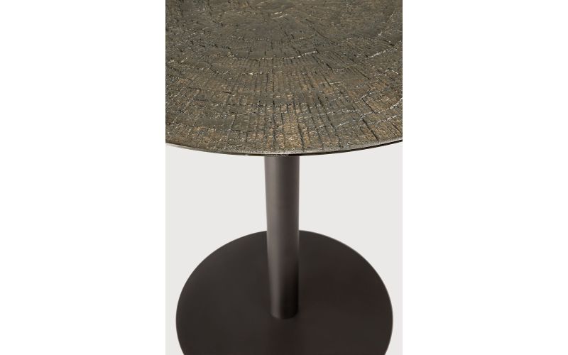 BLEND BAR TABLE MINERALS TOP BRONZE BASE 25937 70 x 70 x 108 CM