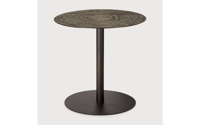 BLEND LOUNGE TABLE MINERALS RAY WHISKEY TOP BRONZE BASE 25938 90 x 90 x 69 CM