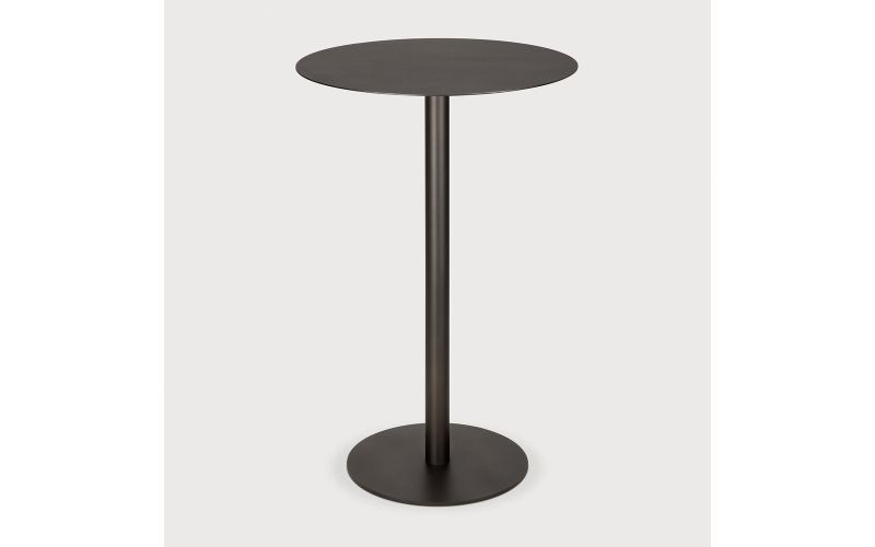 BLEND BAR TABLE METAL TOP DARK BRONZE - BRONZE BASE 70 x 70 x 108 CM 60123