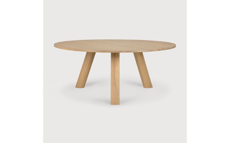 UNDA DINING TABLE OAK ROUND 180 x 180 x 76 CM 50701