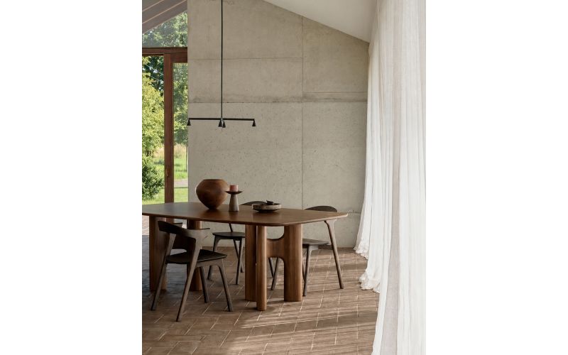 FLOW DINING TABLE - TEAK WILD BROWN - 10732 220 x 110 x 76 CM