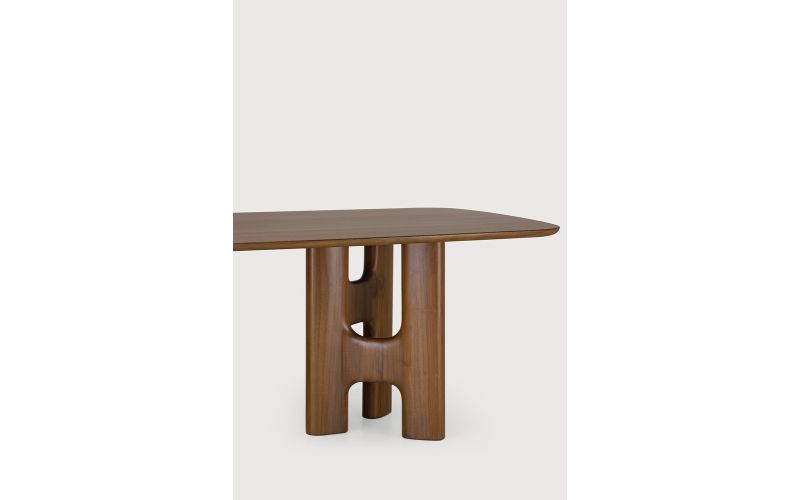 FLOW DINING TABLE - TEAK WILD BROWN - 10732 220 x 110 x 76 CM