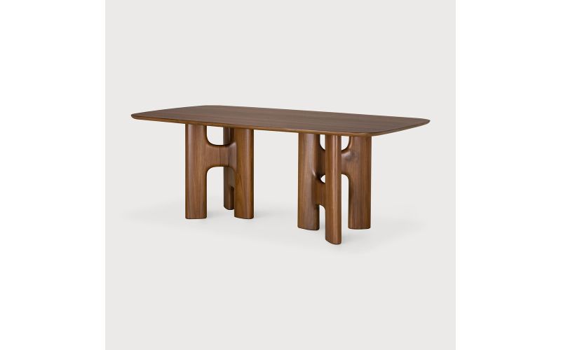 FLOW DINING TABLE - TEAK WILD BROWN - 10732 200 x 110 x 76