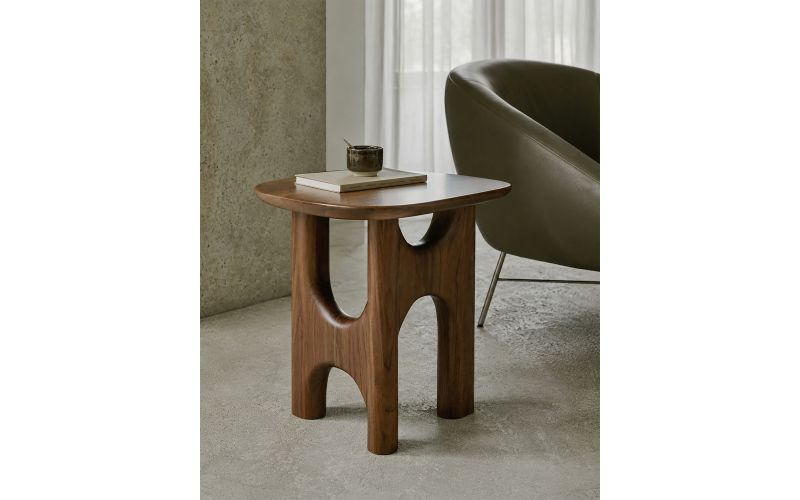 FLOW SIDE TABLE - TEAK WILD BROWN - 10737 54 x 49 x 46 CM