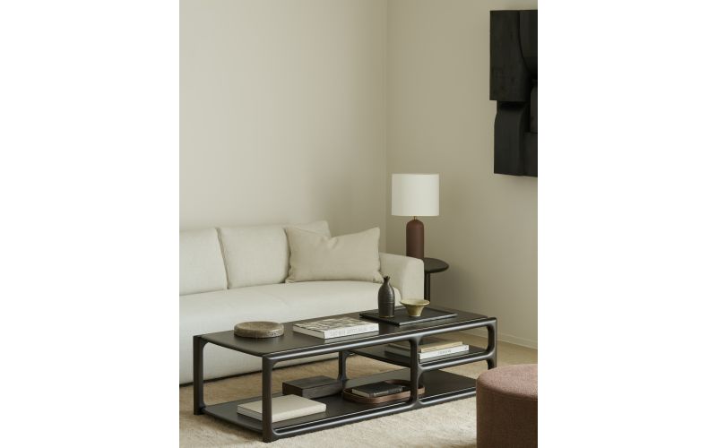 EDA COFFEE TABLE -MAHOGANY ROSE BROWN 35188 151 x 60 x 40 CM