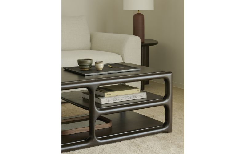 EDA COFFEE TABLE -MAHOGANY ROSE BROWN 35188 151 x 60 x 40 CM