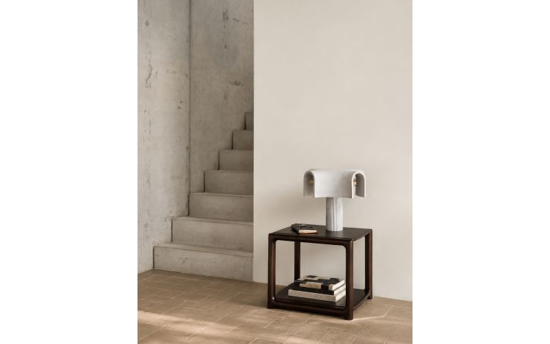EDA SIDE TABLE -MAHOGANY ROSE BROWN 35186 51 x 50 x 45 CM