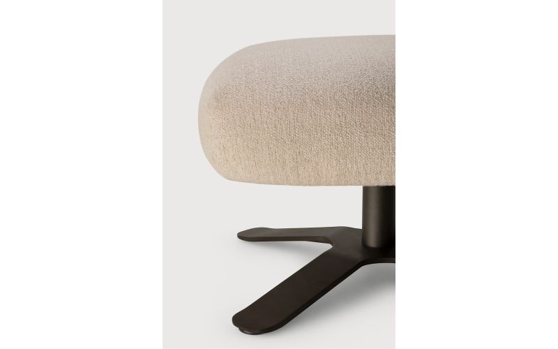 MERGE FOOTSTOOL - LOAM FABRIC 27011 - 63 x 53 x 43 CM