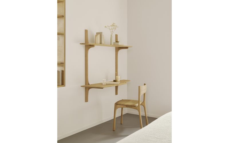 PI WALL MOUNTED DESK - OAK 51348 - 140 x 48 x 126 CM