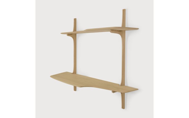 PI WALL MOUNTED DESK - OAK 51348 - 140 x 48 x 126 CM