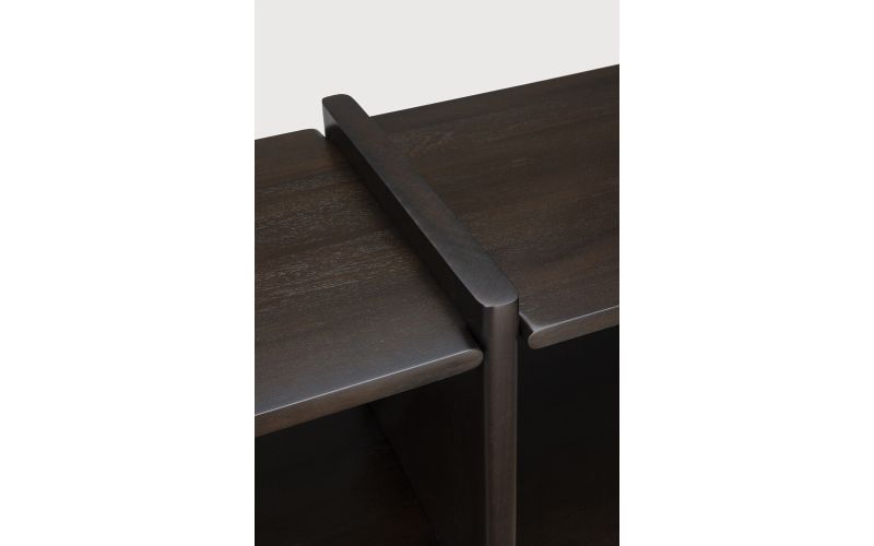 MORTISE RACK SMALL - VARNISHED MAHOGANY ROSE BROWN 35141 - 175 x 41 x 82 CM