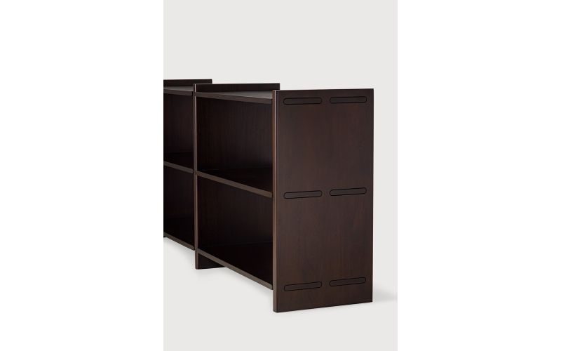 MORTISE RACK SMALL - VARNISHED MAHOGANY ROSE BROWN 35141 - 175 x 41 x 82 CM