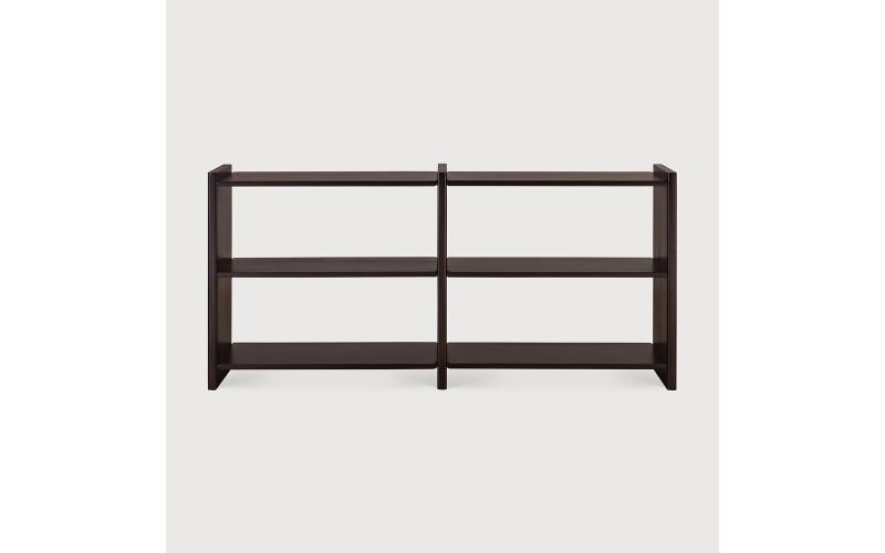 MORTISE RACK SMALL - VARNISHED MAHOGANY ROSE BROWN 35141 - 175 x 41 x 82 CM