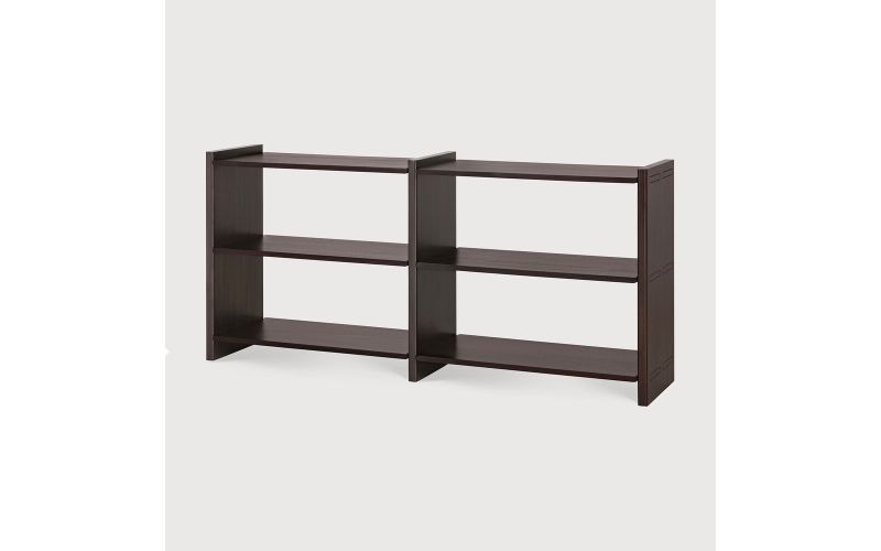 MORTISE RACK SMALL - VARNISHED MAHOGANY ROSE BROWN 35141 - 175 x 41 x 82 CM
