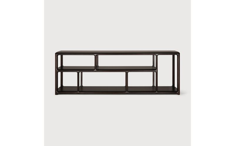 EDA RACK -MAHOGANY ROSE BROWN LOW -35190 211 x 40 x 72 CM
