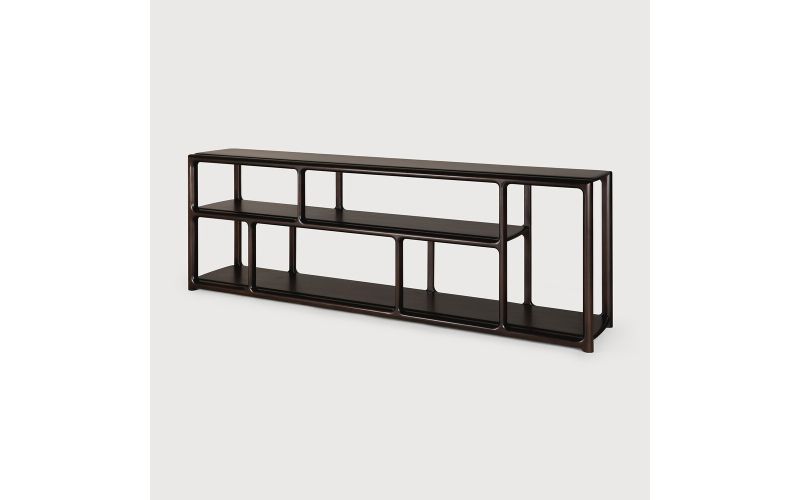 EDA RACK -MAHOGANY ROSE BROWN LOW -35190 211 x 40 x 72 CM