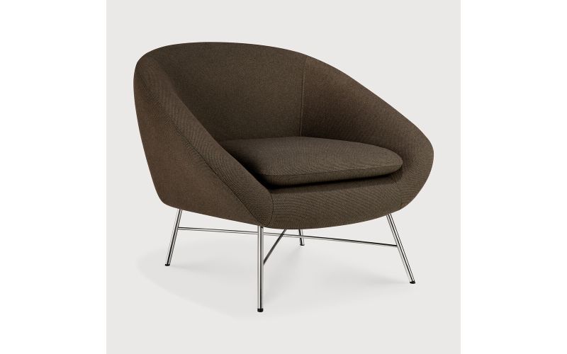 ETHNICRAFT BARROW LOUNGE CHAIR - PAON FABRIC 20089 81 x 79 x 71 CM