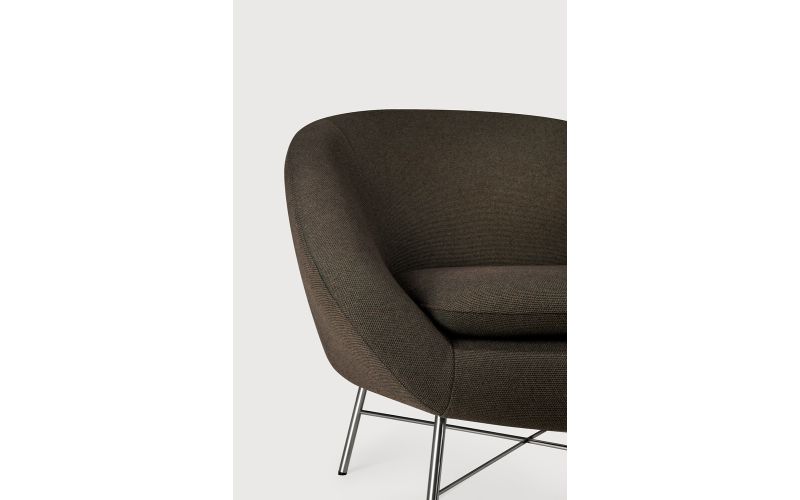ETHNICRAFT BARROW LOUNGE CHAIR - PAON FABRIC 20089 81 x 79 x 71 CM