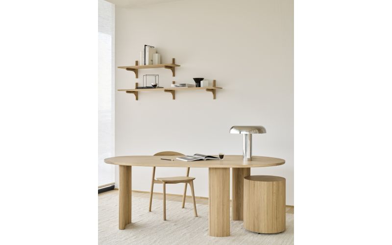 PI WALL SHELF - OAK - 1 SHELF - 51273 - 100 x 35 x 28 CM