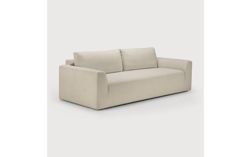 EASE SOFA 3 SEATER - LECHE FABRIC 20096 - 210 x 91 x 73 CM