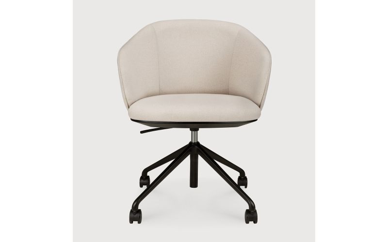 UNDA OFFICE CHAIR SALT WITH WHEELS 50700 61 x 58 x 77/87 CM