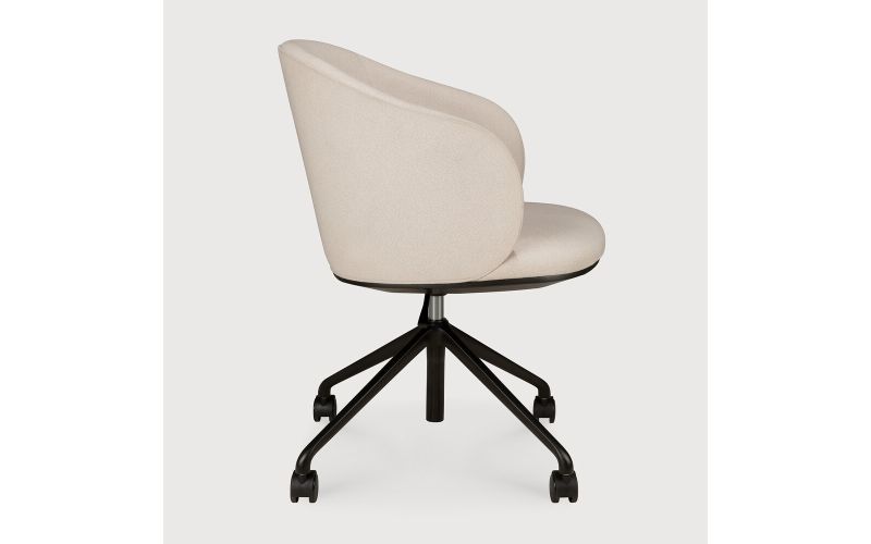 UNDA OFFICE CHAIR SALT WITH WHEELS 50700 61 x 58 x 77/87 CM